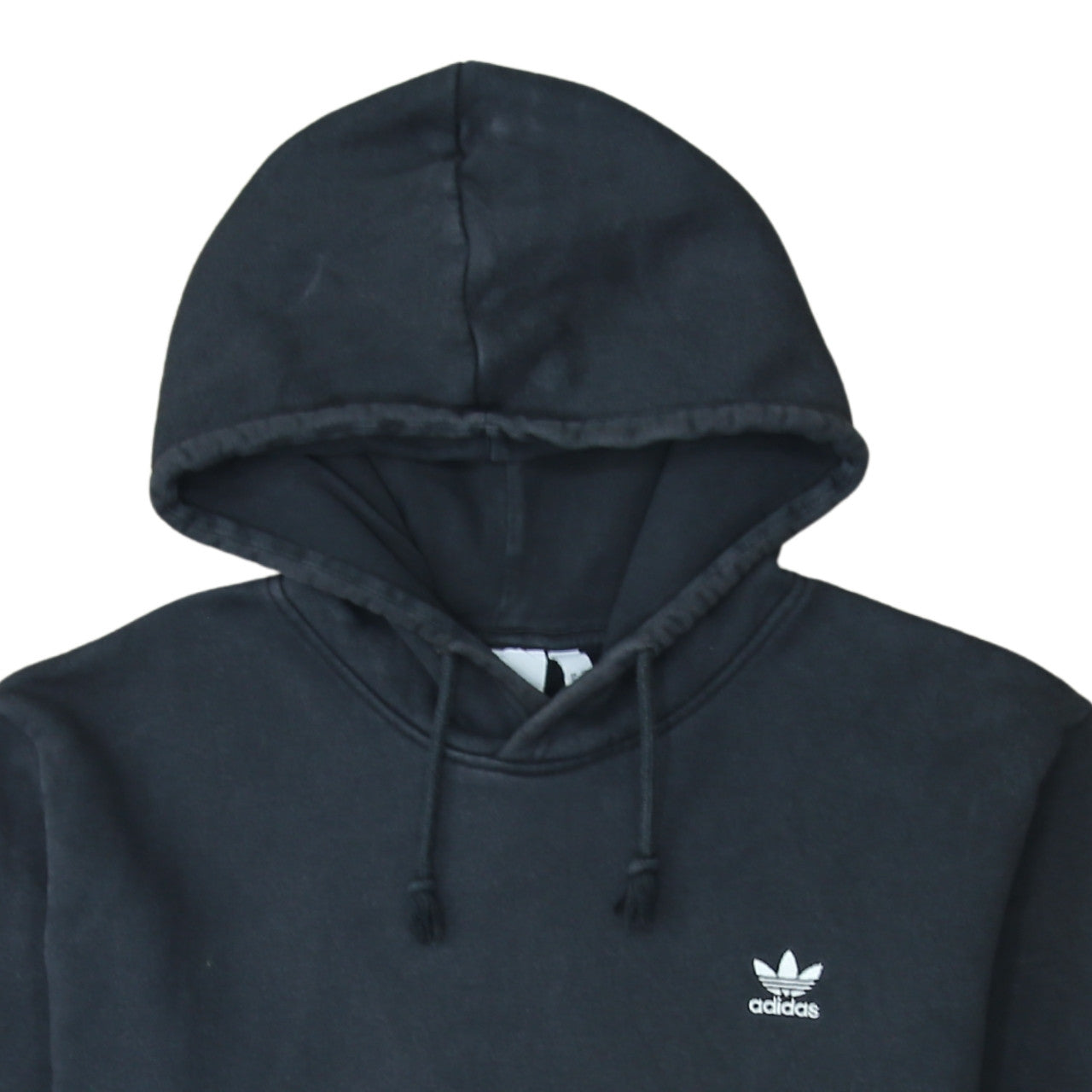 Adidas Mens Black XL Pullover Hoodie Fleece Regular Fit