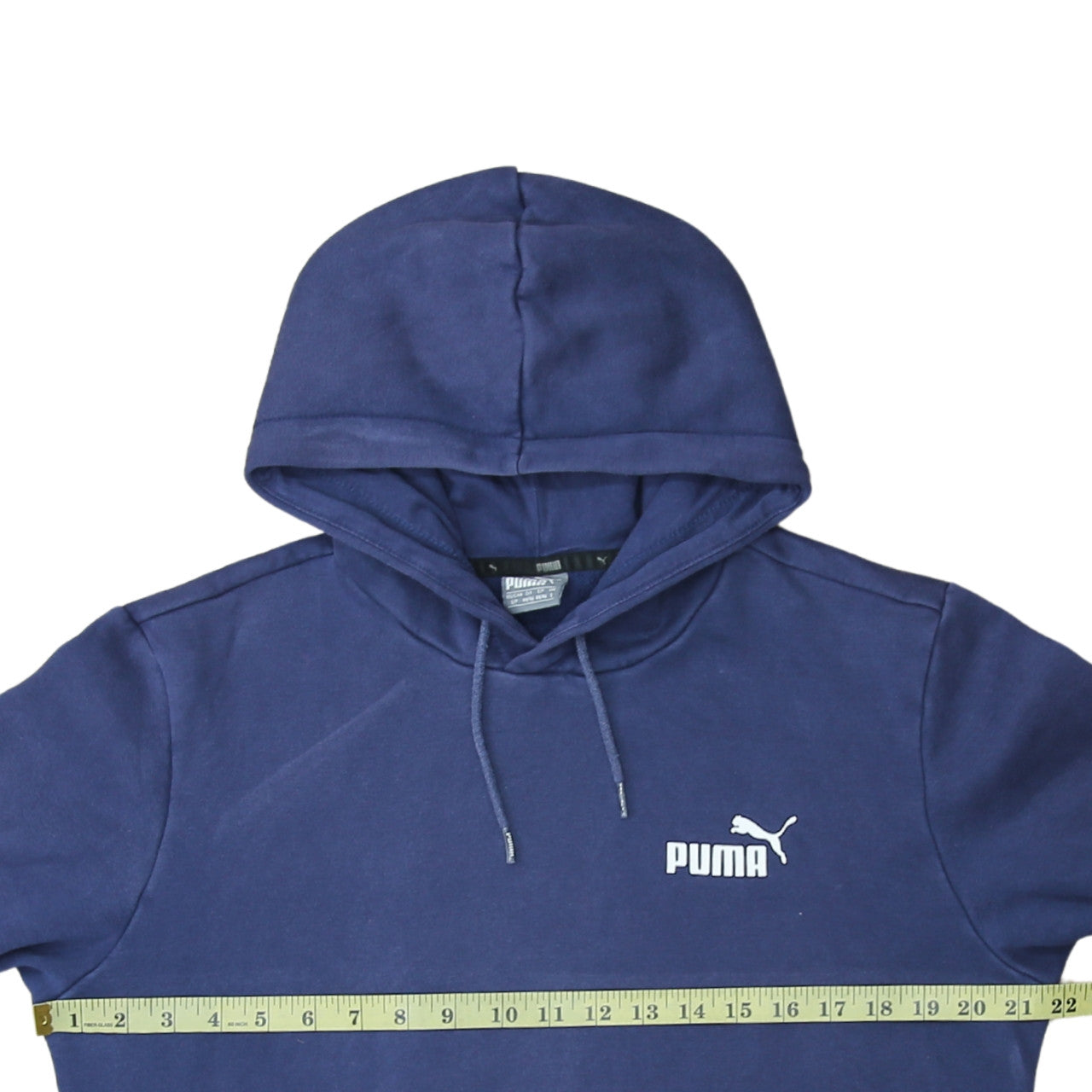 Puma Men's Blue Pullover Hoodie Small Sports Fleece Sweatshirt