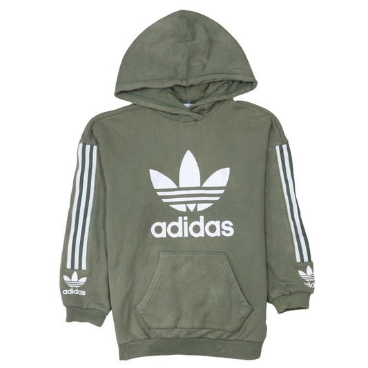 Adidas Womens Green Pullover Hoodie Size XS Casual Sportswear