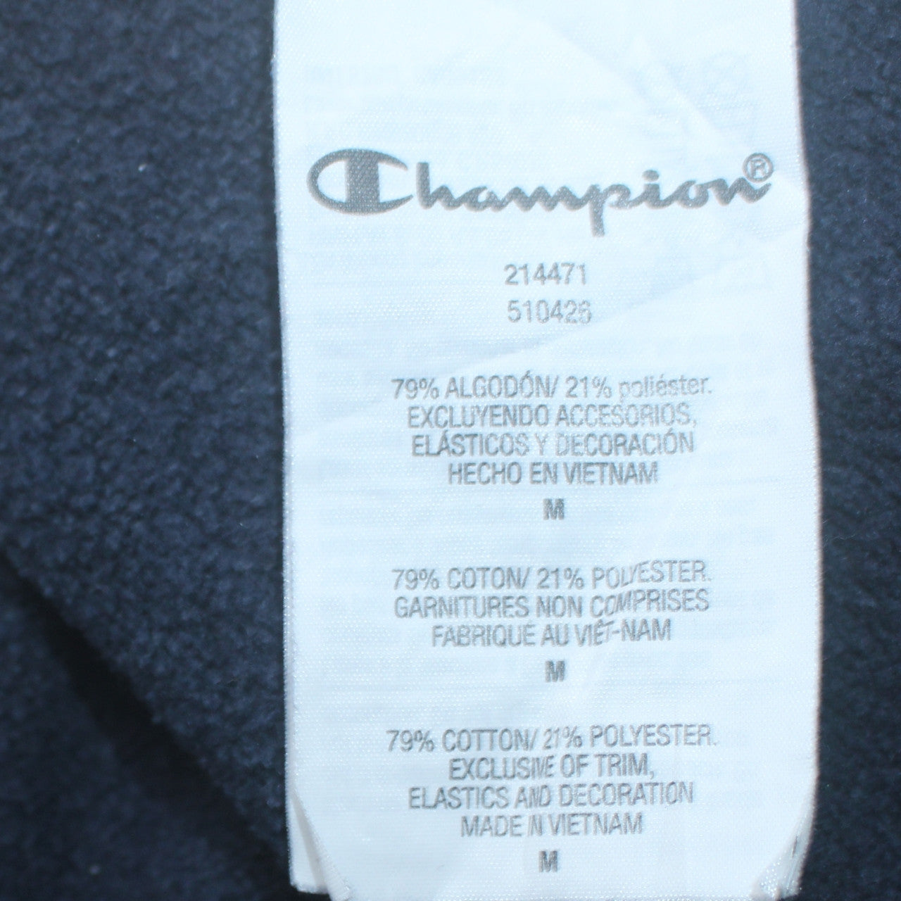 Champion Men's Black Small Pullover Sweatshirt Embroidered Logo