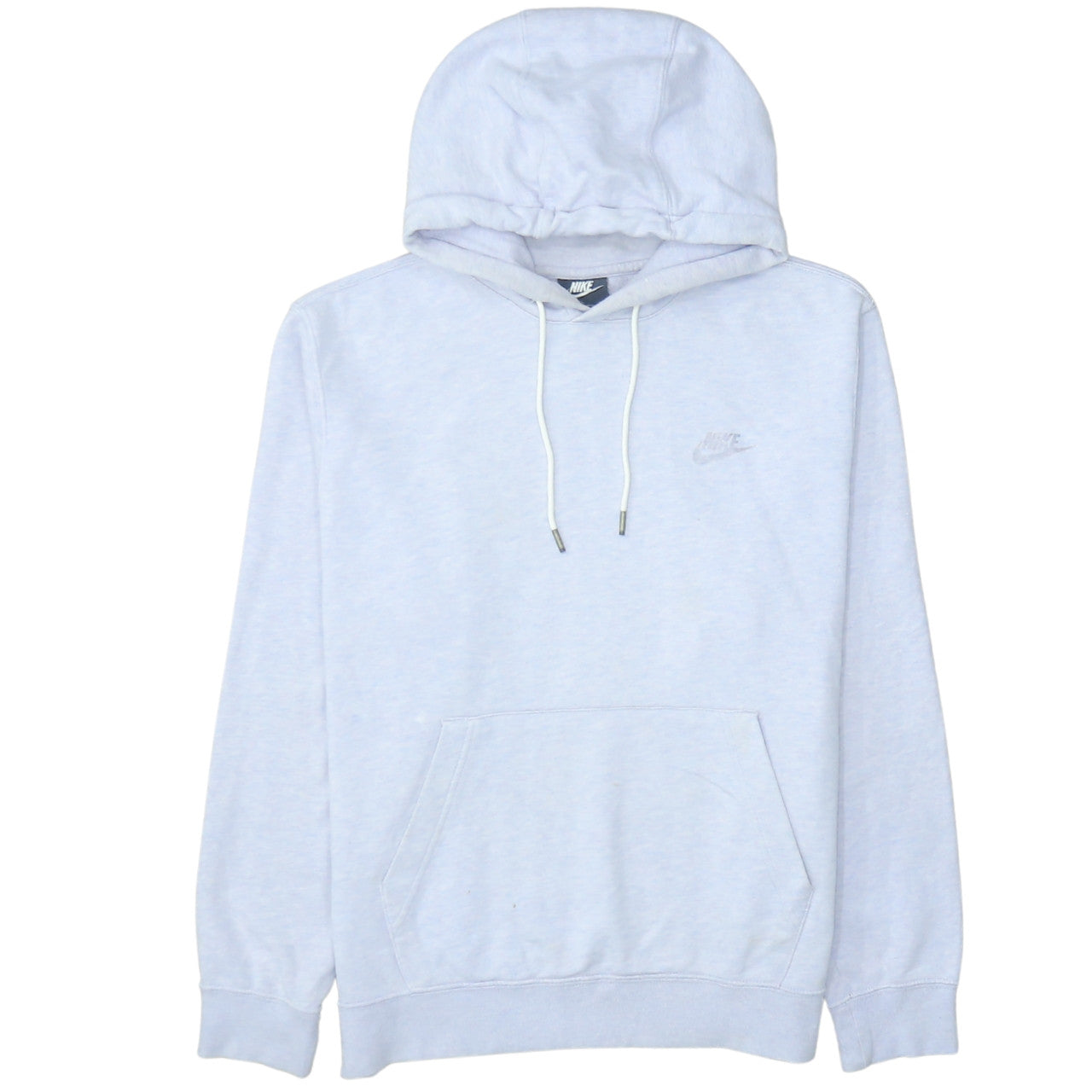 Nike Women’s Light Grey Pullover Hoodie Medium Cotton Blend