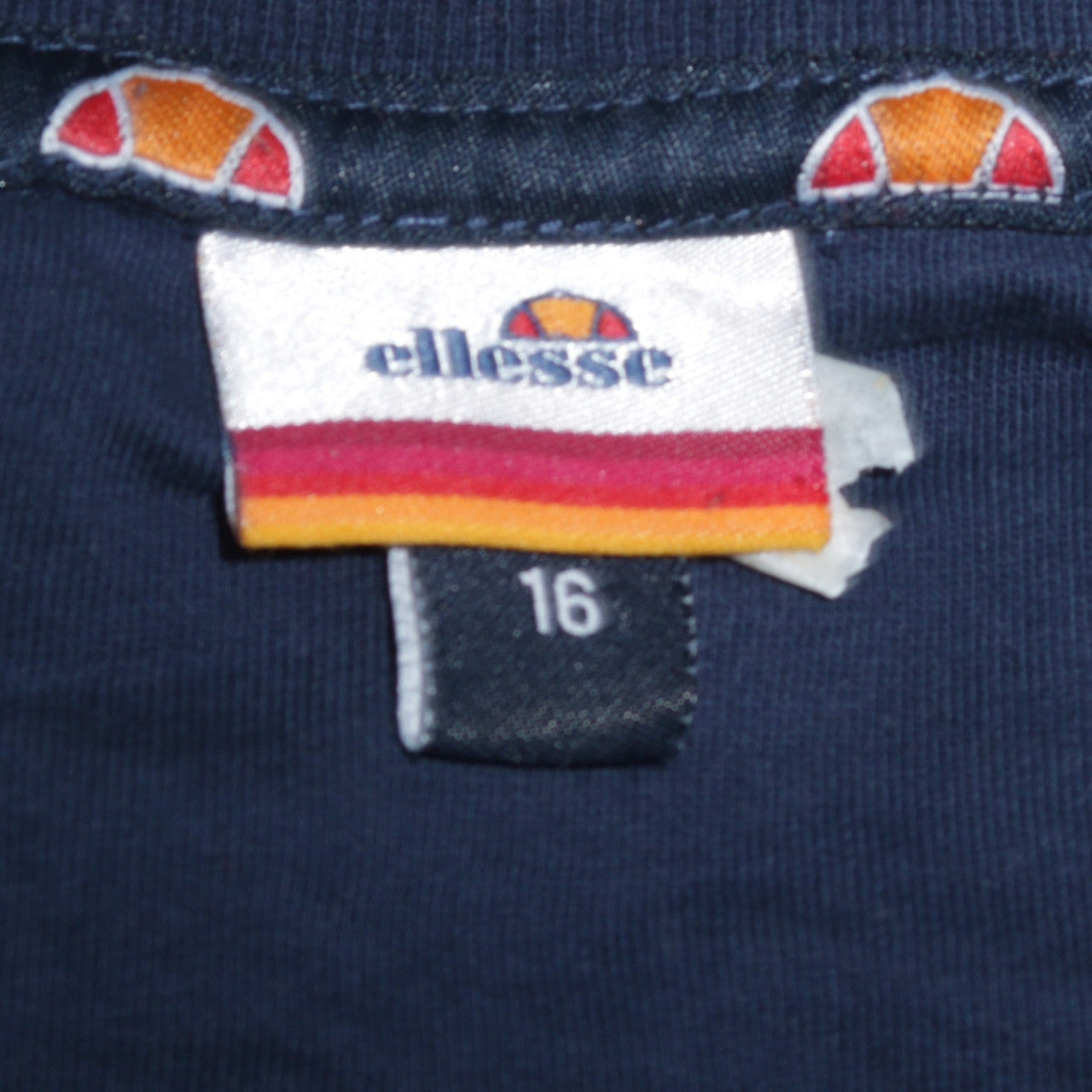 Ellesse Womens Blue Size 16 Pullover Sweatshirt Logo Crew Neck