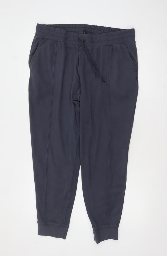 Mondetta Womens Blue XL Jogger Trousers Cotton Blend Comfort Fit