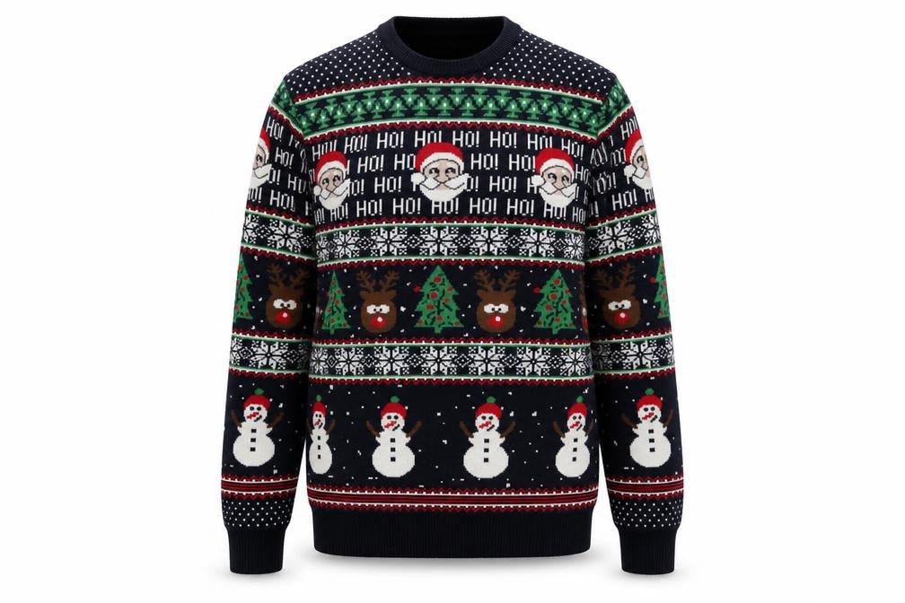 George Men's Multicoloured Christmas Pullover Jumper M