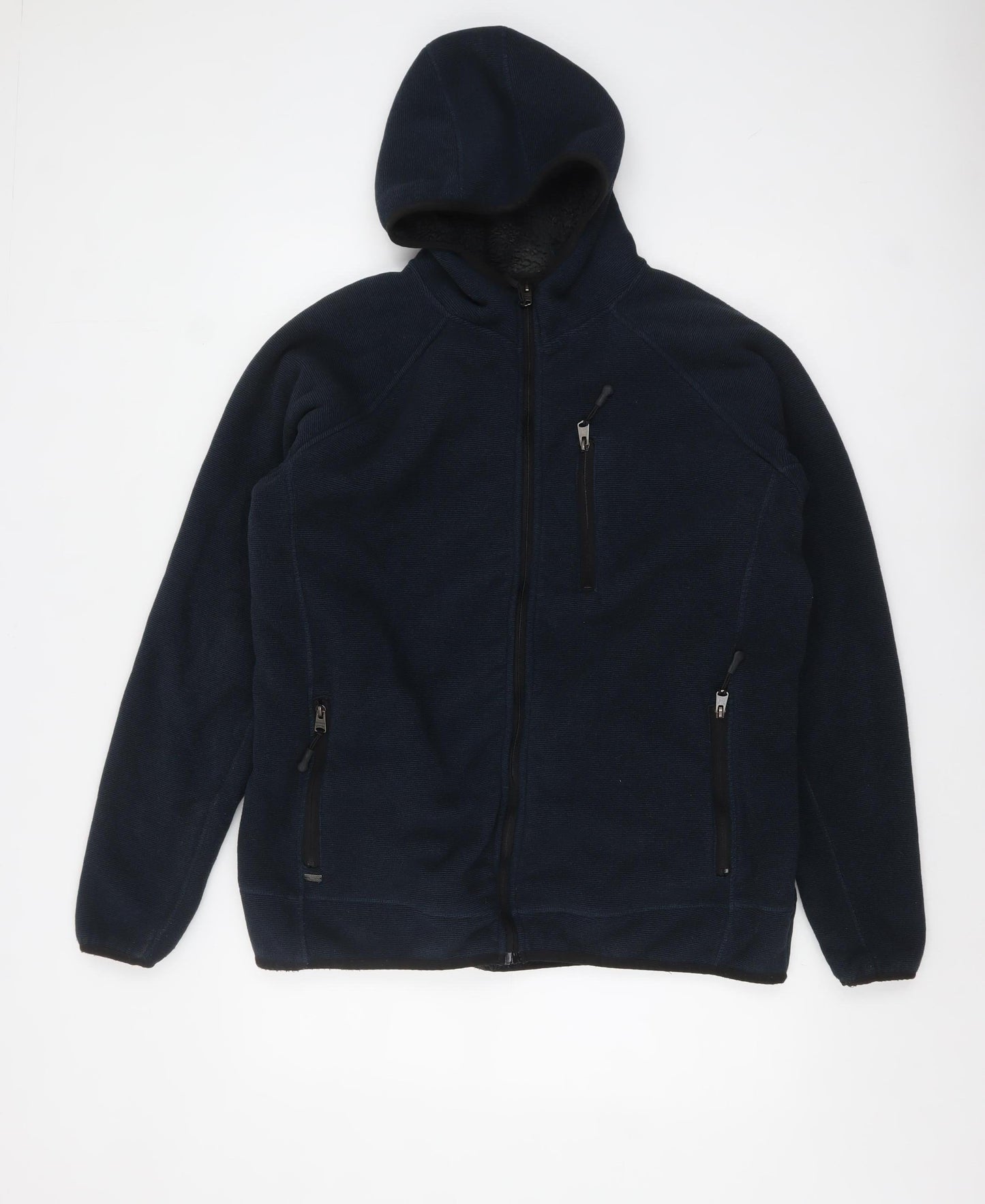 Kensington Eastside Men's Blue Full Zip Fleece Hoodie XL