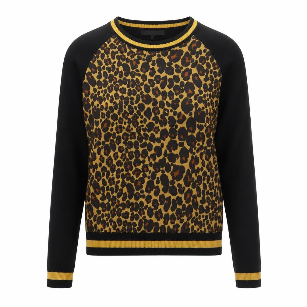 Next Women's Multicoloured Leopard Print Crew Neck Jumper Size 12