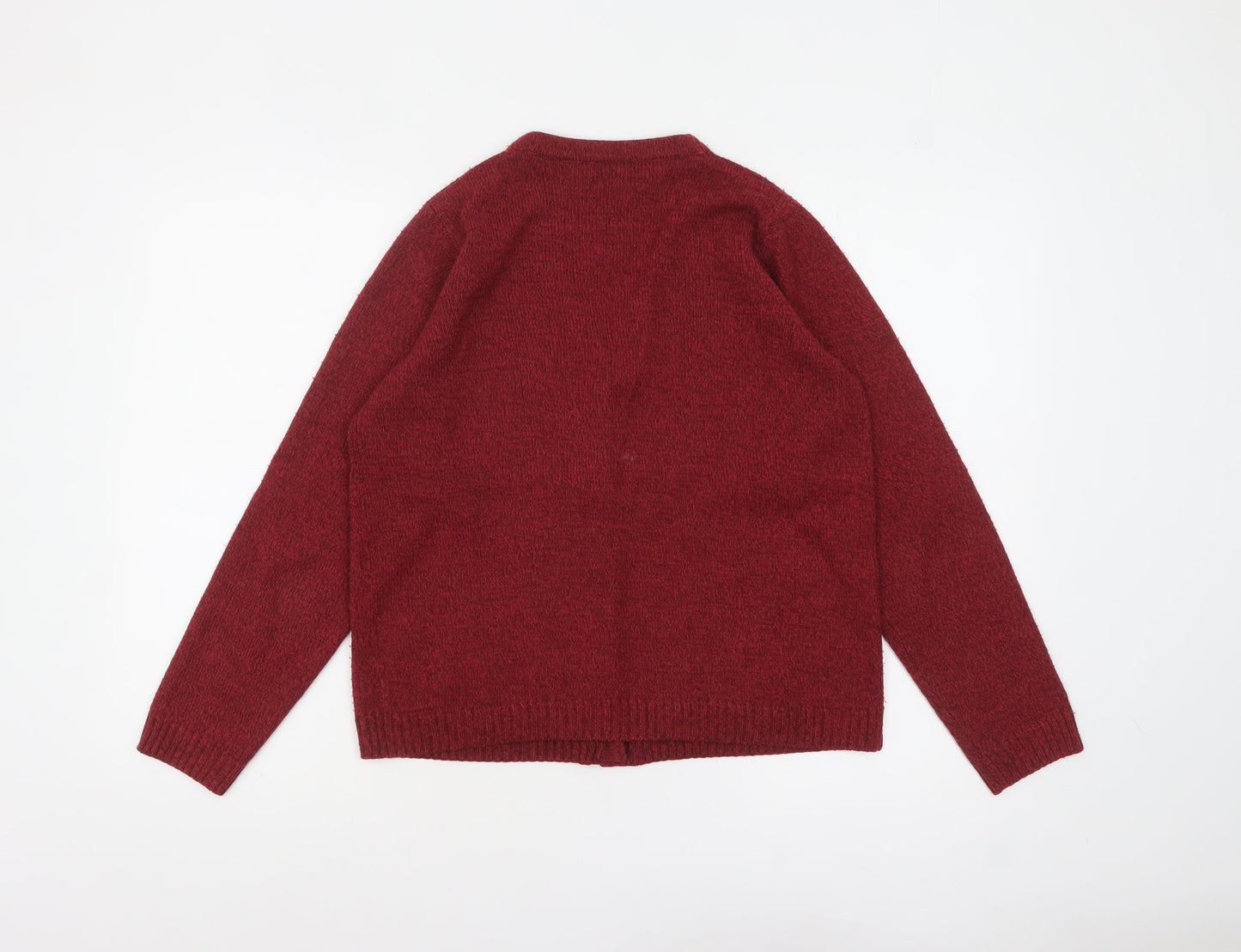 Honor Millburn Women's Red Acrylic Button Cardigan Size S 10-12