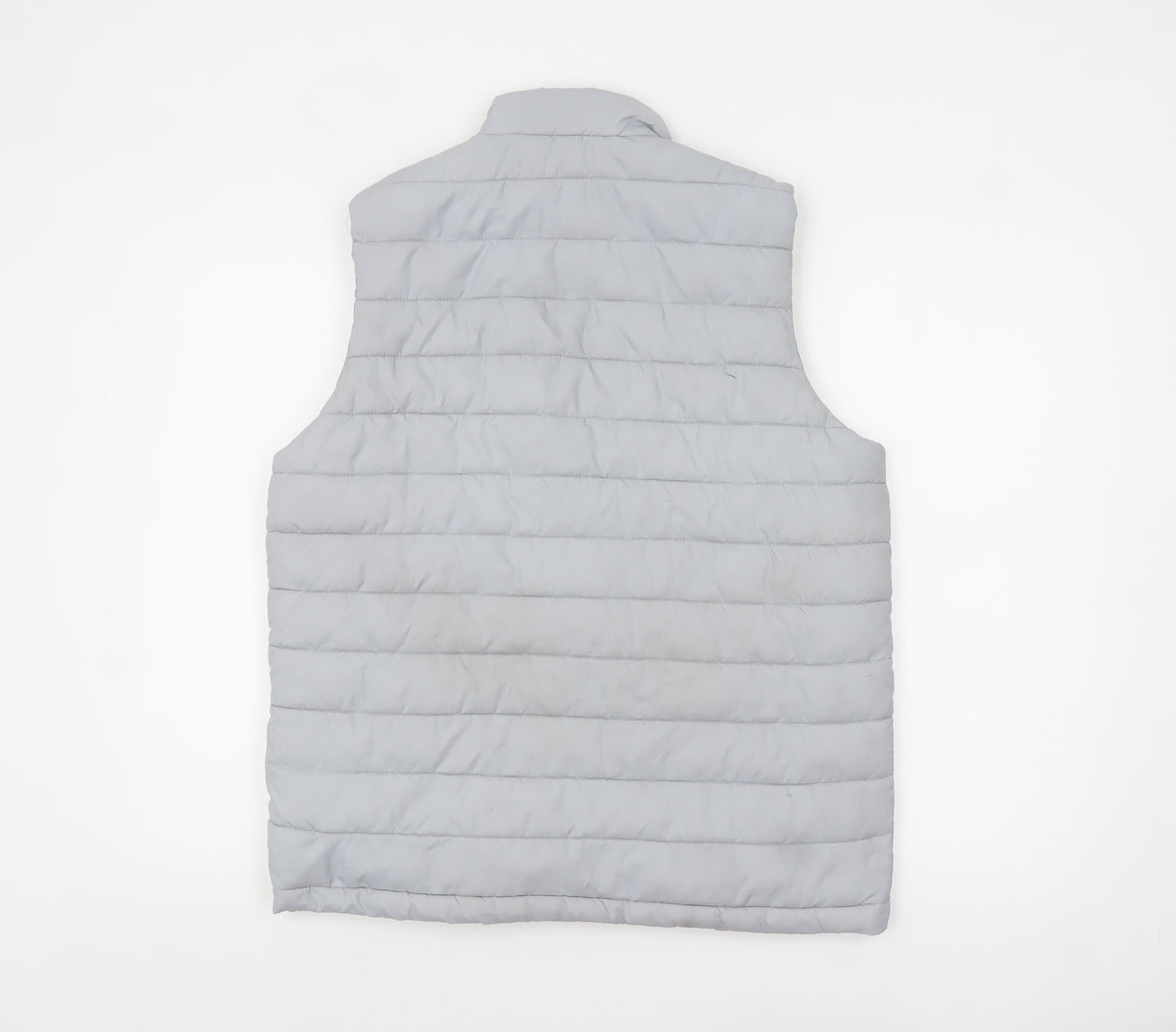 New Balance Womens Grey L Padded Lightweight Puffer Waistcoat