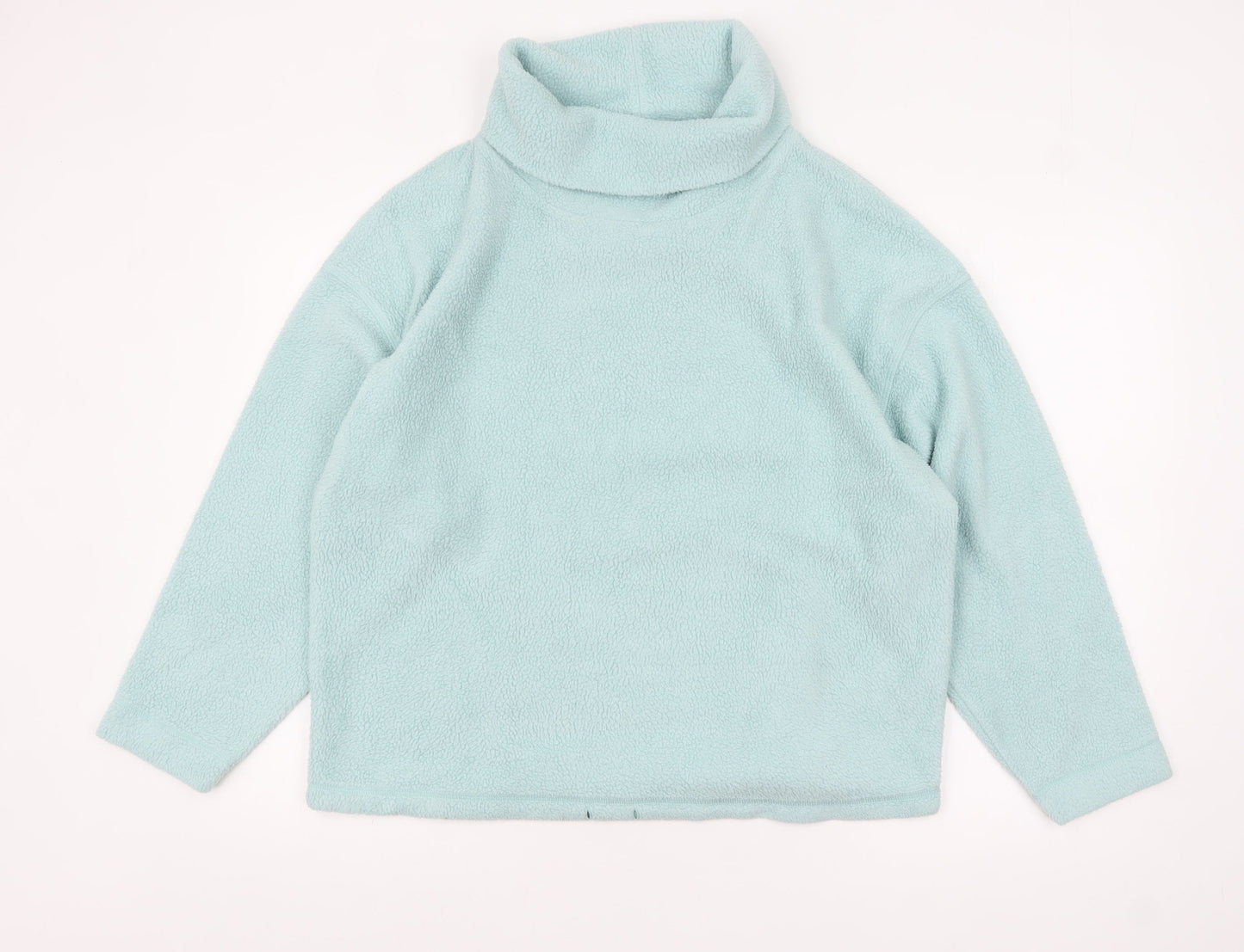 Marks and Spencer Women Blue Fleece Pullover Sweatshirt L
