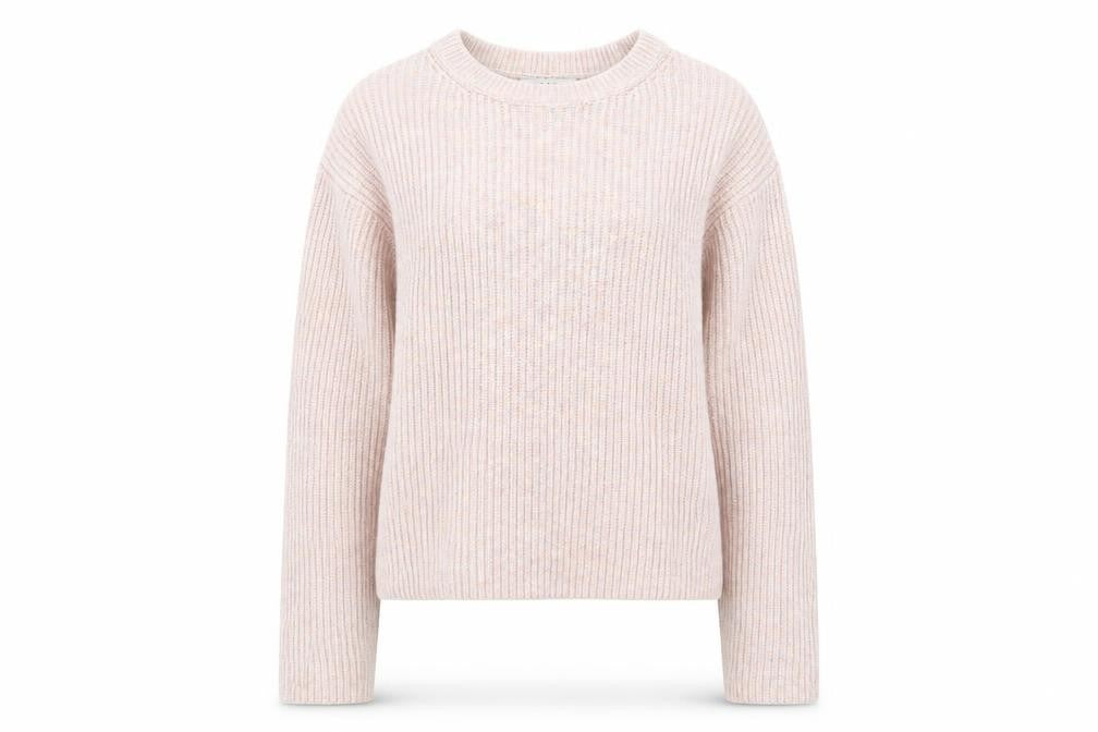 Marks & Spencer Women's Beige Chunky-Knit Pullover Jumper XS
