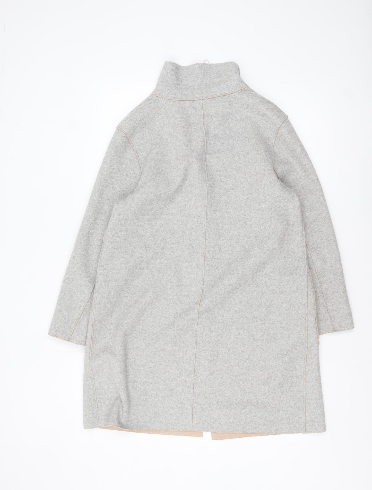 Marks and Spencer Women's Grey Cardigan Size 10 Petite Wool Blend