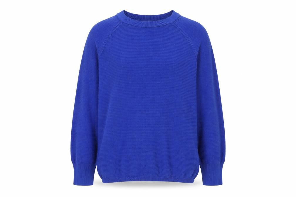 Jacqueline de Yong Women's Blue M Crew Neck Knit Jumper