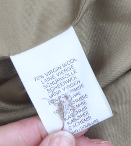Classics First Avenue Women's Beige Wool Blend Mid-Length Coat Size 22