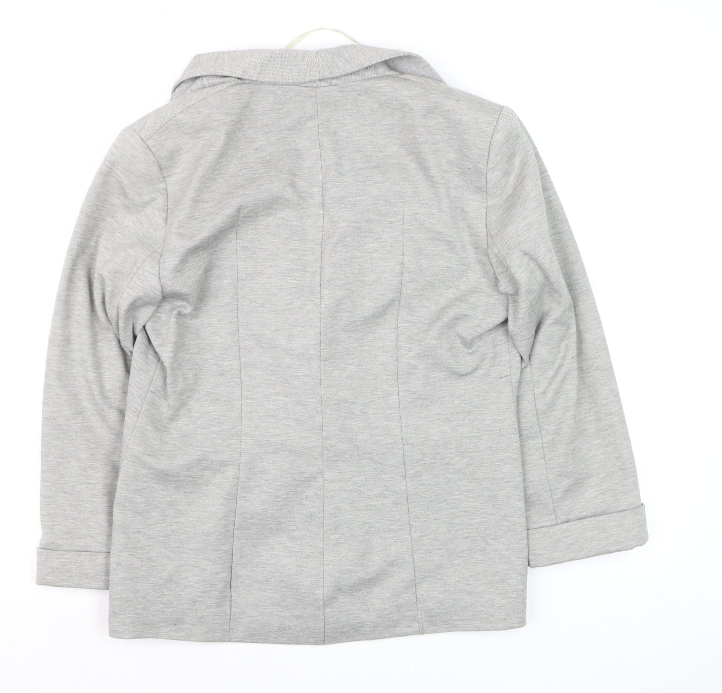 Miss Selfridge Women’s Grey Blazer UK 12 Regular Fit Jersey Style