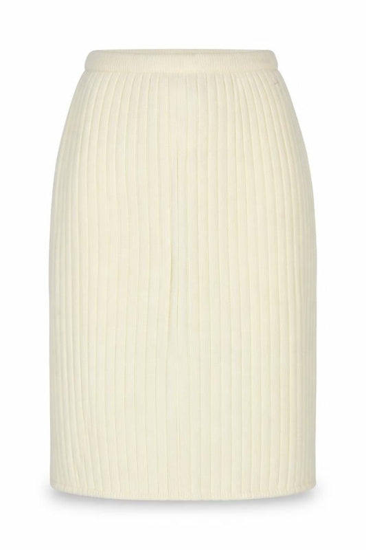 St Bernard Women Ivory Wool Angora Knit Pencil Skirt Size 16