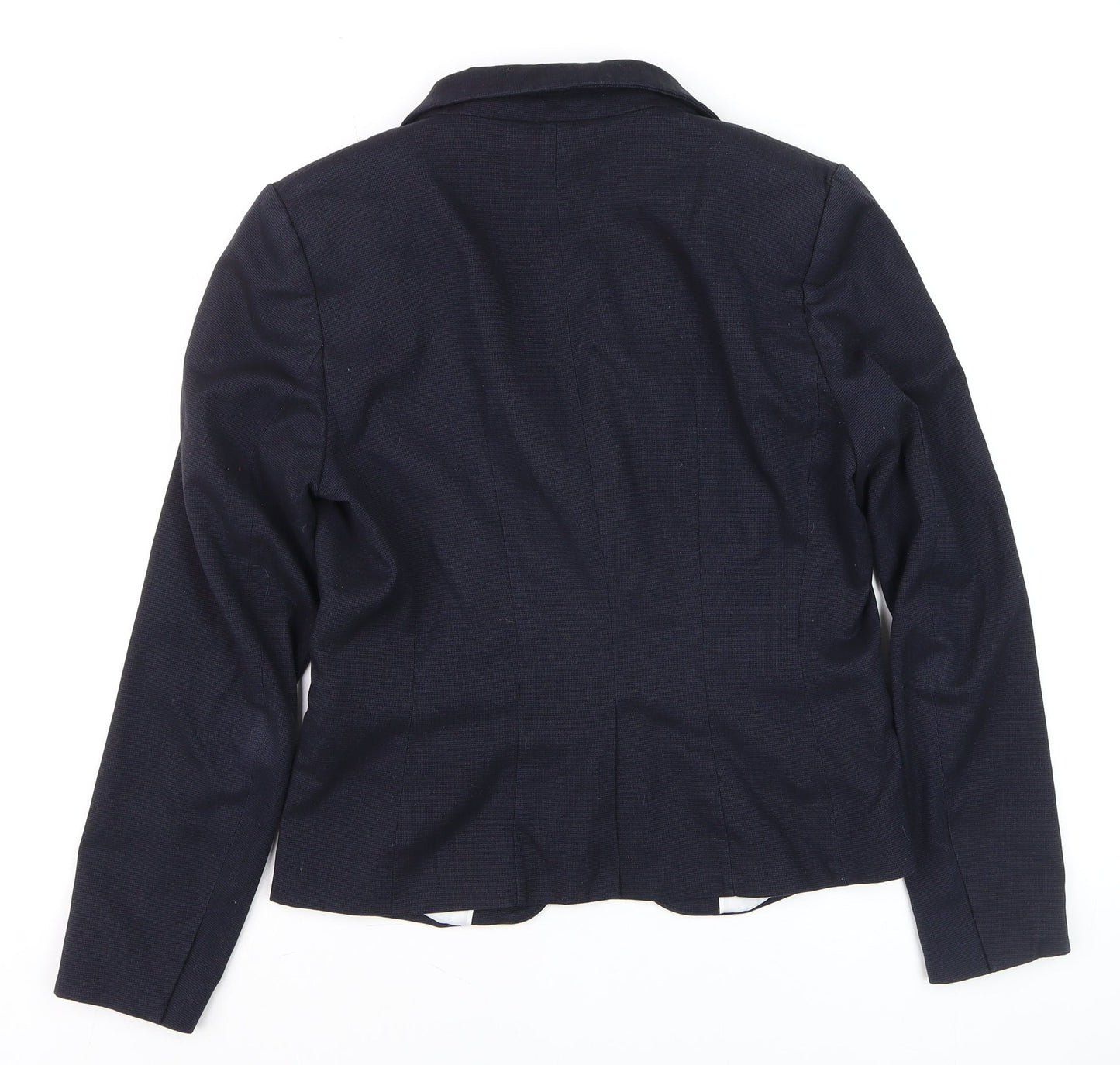 H&M Womens Blue Slim Fit Blazer Jacket Size 10 Formal Workwear
