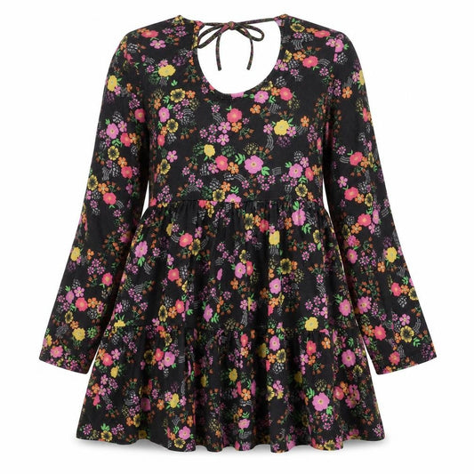 ASOS Women’s Multicoloured Floral Skater Dress Size 10 Long Sleeve