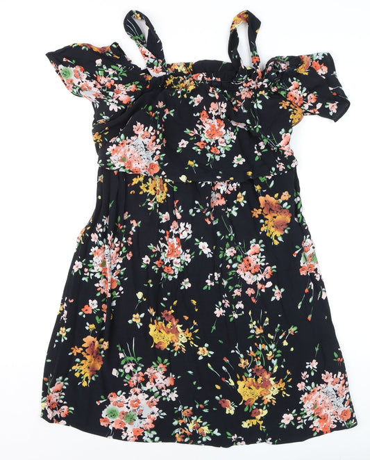 Marks and Spencer Women’s Multicoloured Floral Fit & Flare Dress Size 12