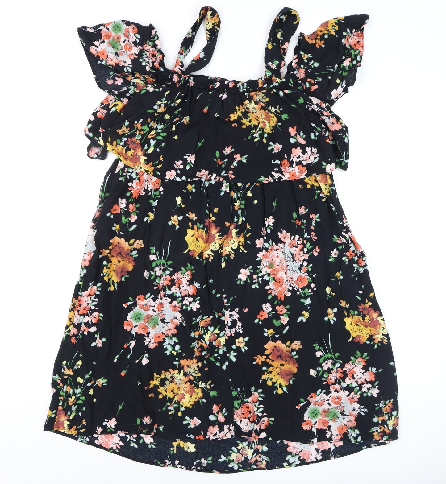 Marks and Spencer Women’s Multicoloured Floral Fit & Flare Dress Size 12