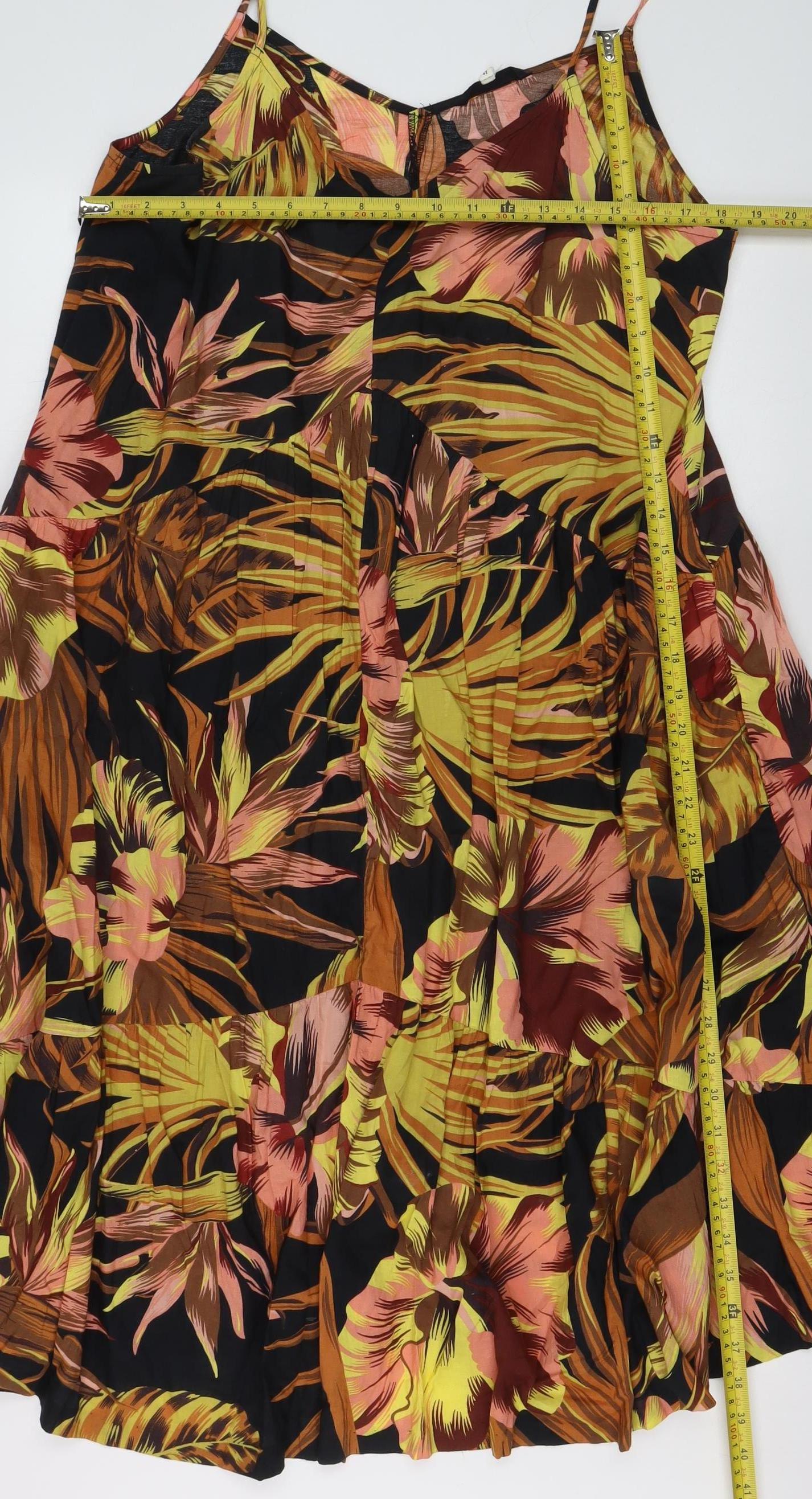 Myleene Klass Women's Multicoloured Floral Cotton Slip Dress Size 14