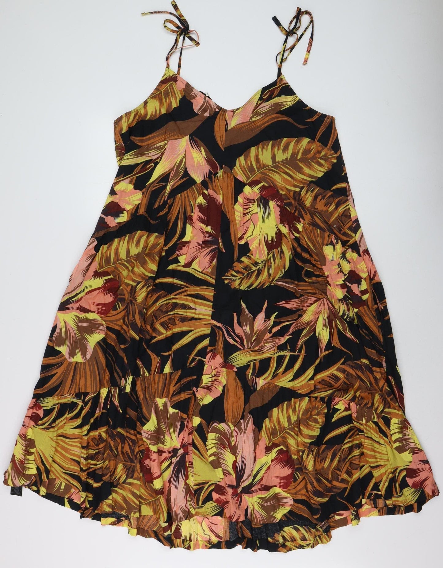 Myleene Klass Women's Multicoloured Floral Cotton Slip Dress Size 14