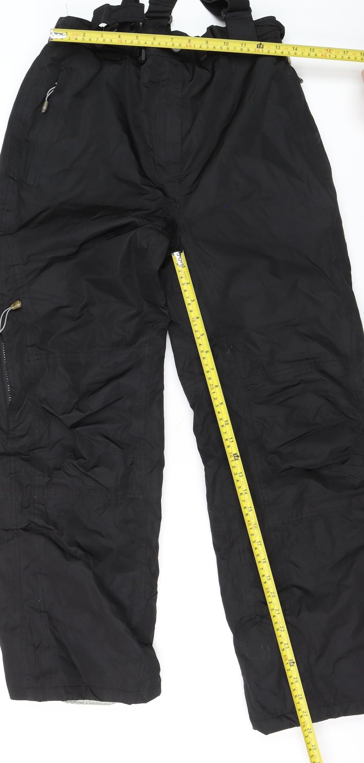 Trespass Womens Black Snow Pants Size 12 Waterproof Insulated Winter Trousers