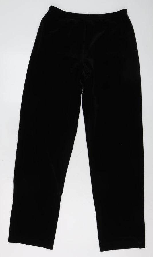 Georgedé Paris Women’s Black Velvet Leggings Size 12