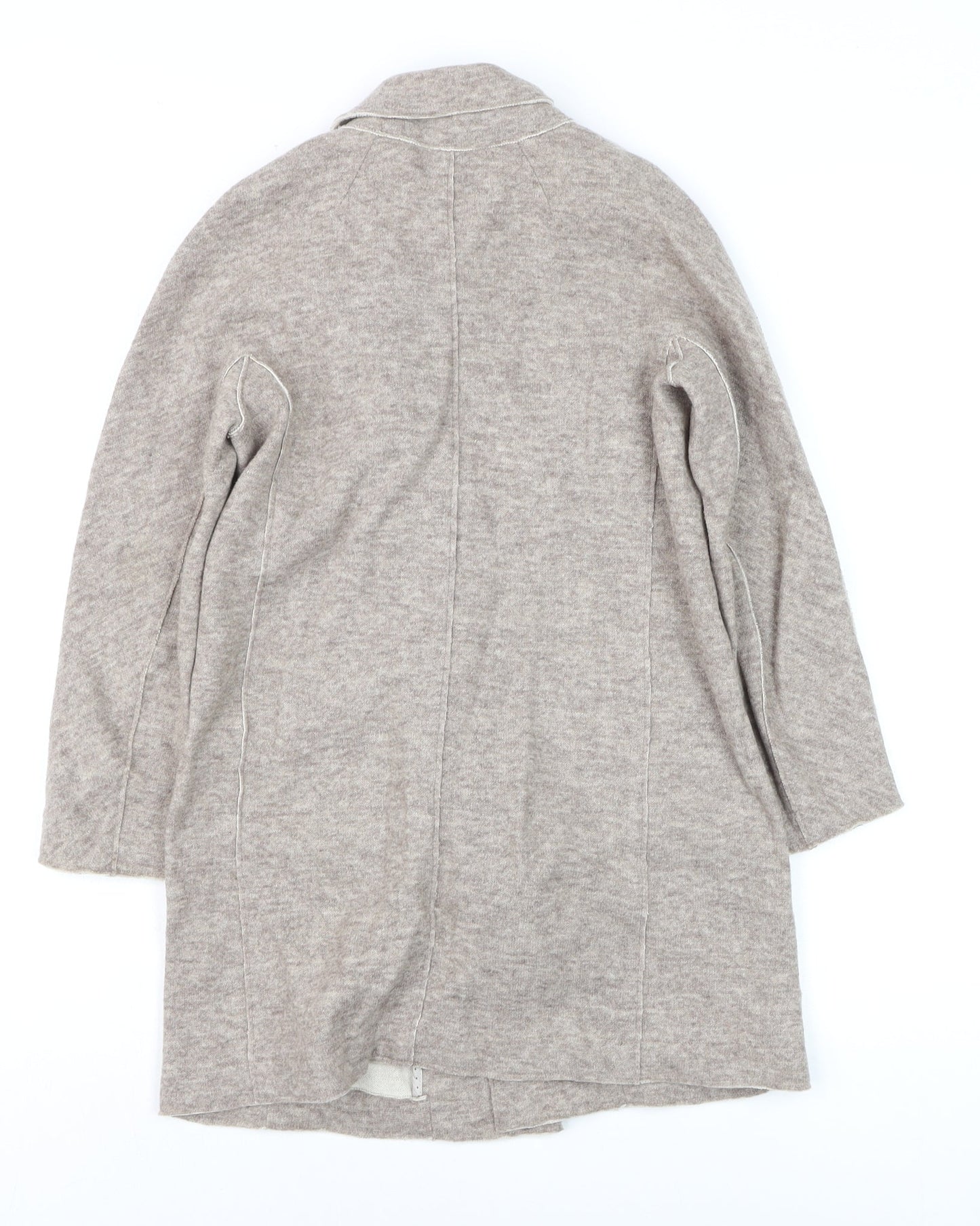 Jigsaw Junior Girls Beige Wool Blend Mid-Length Coat 8-9 Years