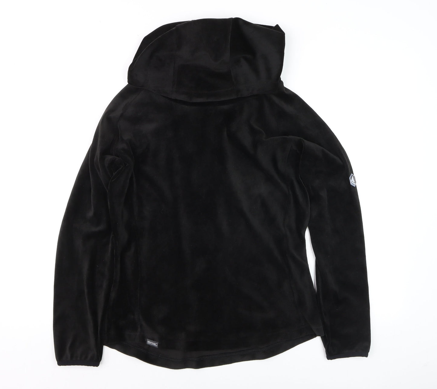 Regatta Women Black UK 10 Pullover Hoodie Softshell Velour Fleece