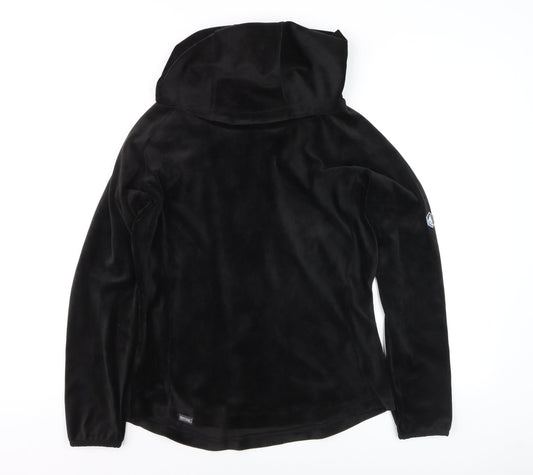 Regatta Women Black UK 10 Pullover Hoodie Softshell Velour Fleece