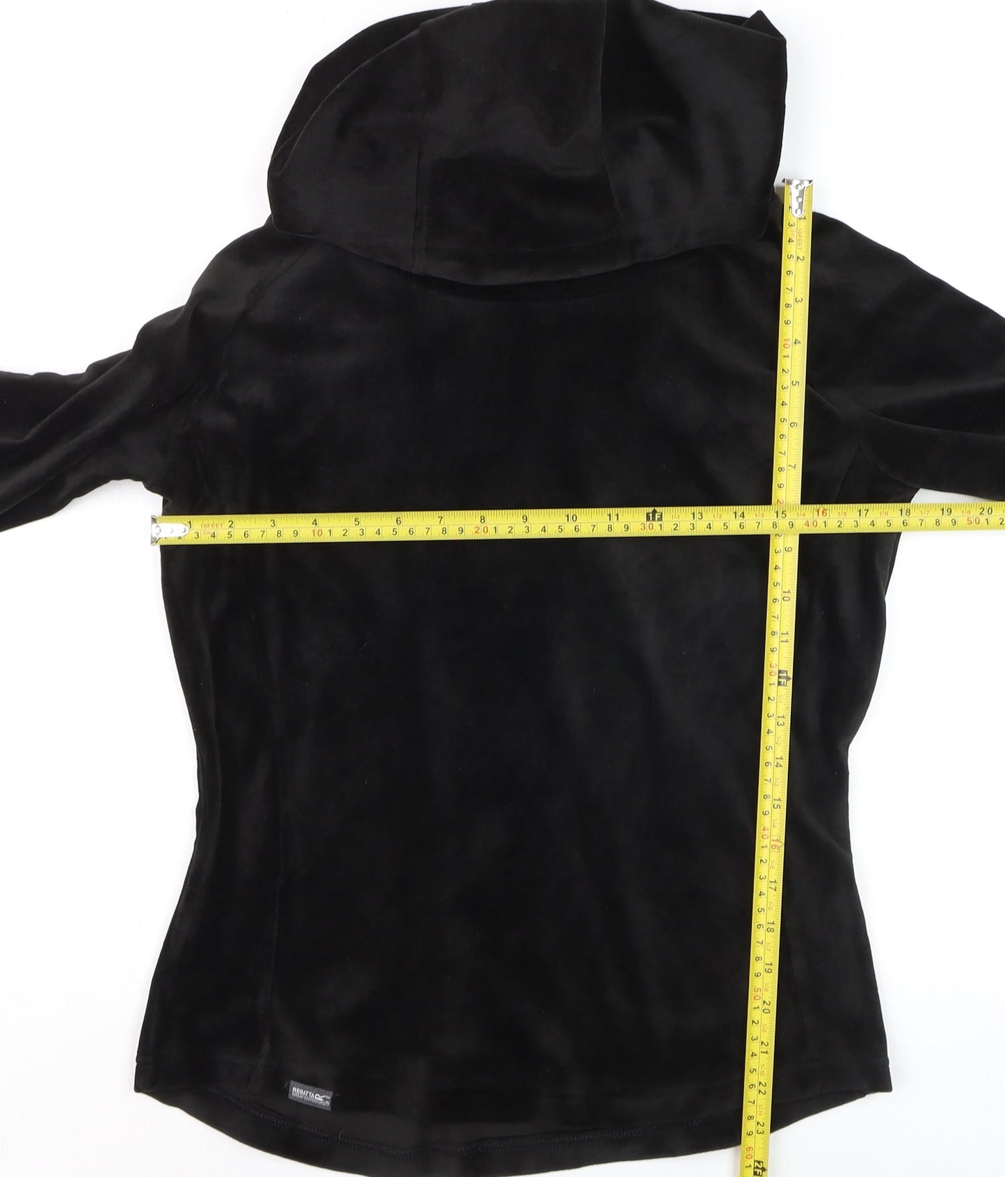 Regatta Women Black UK 10 Pullover Hoodie Softshell Velour Fleece