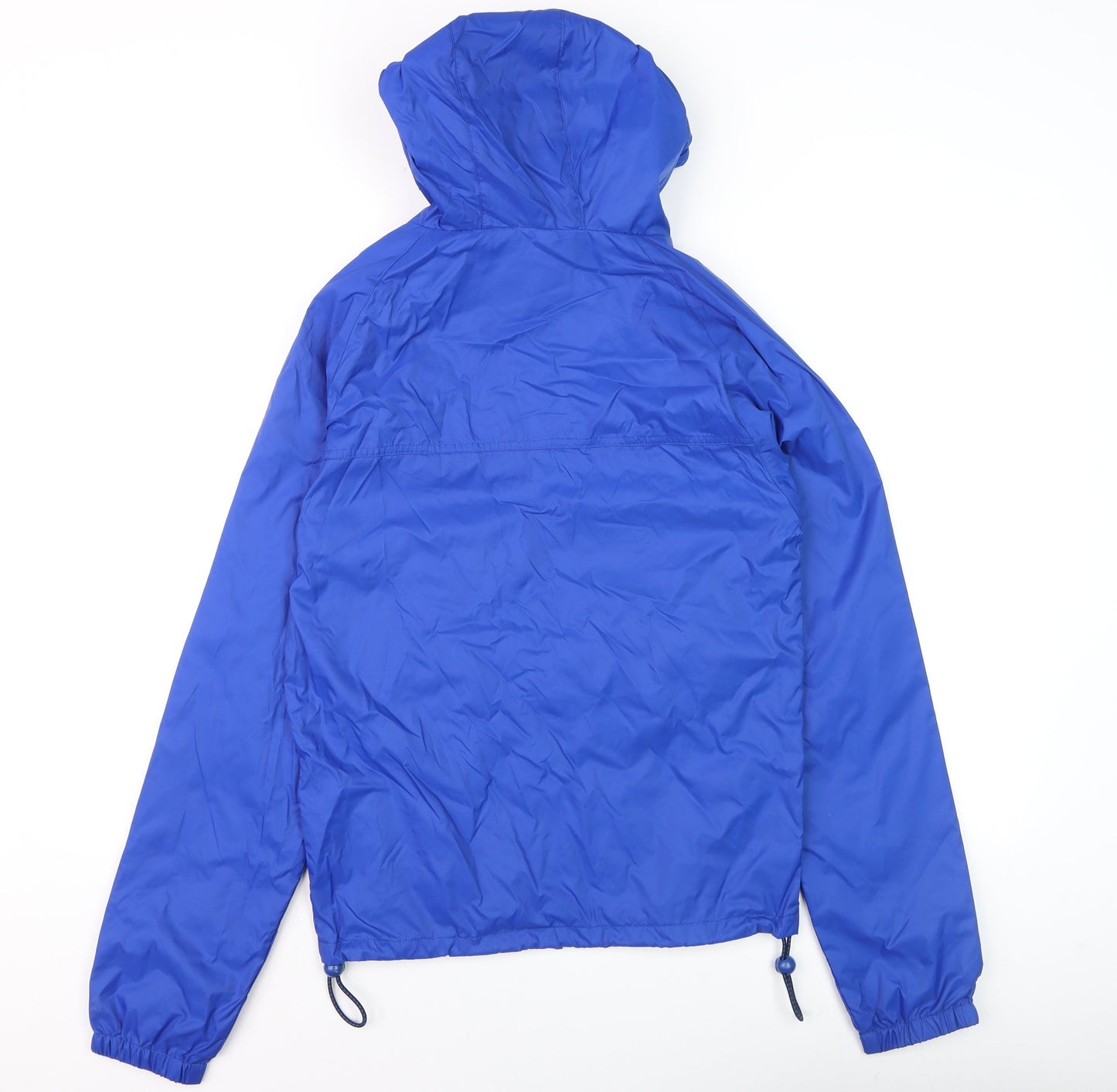 Next Men Blue XS Hooded Nylon Windbreaker Jacket
