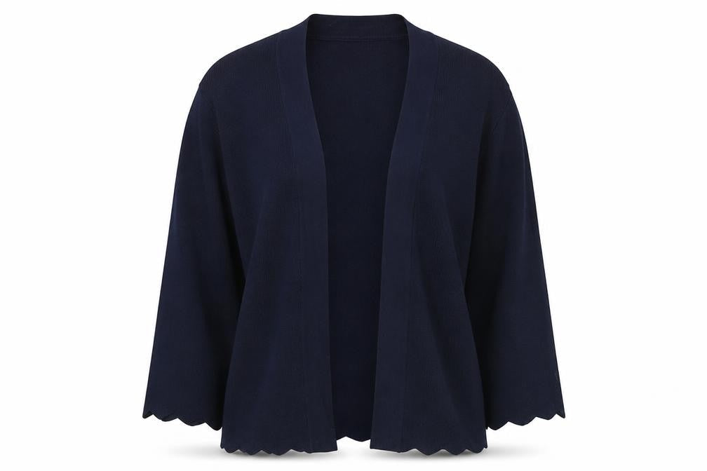 Marks & Spencer Womens Blue Size 10 Knit Open Cardigan