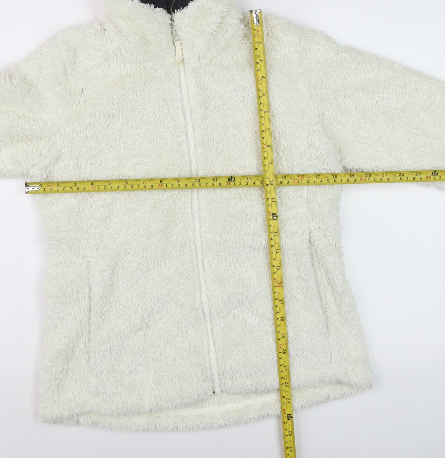 Helly Hansen Womens Ivory Fleece Full Zip Jacket M Regular Fit
