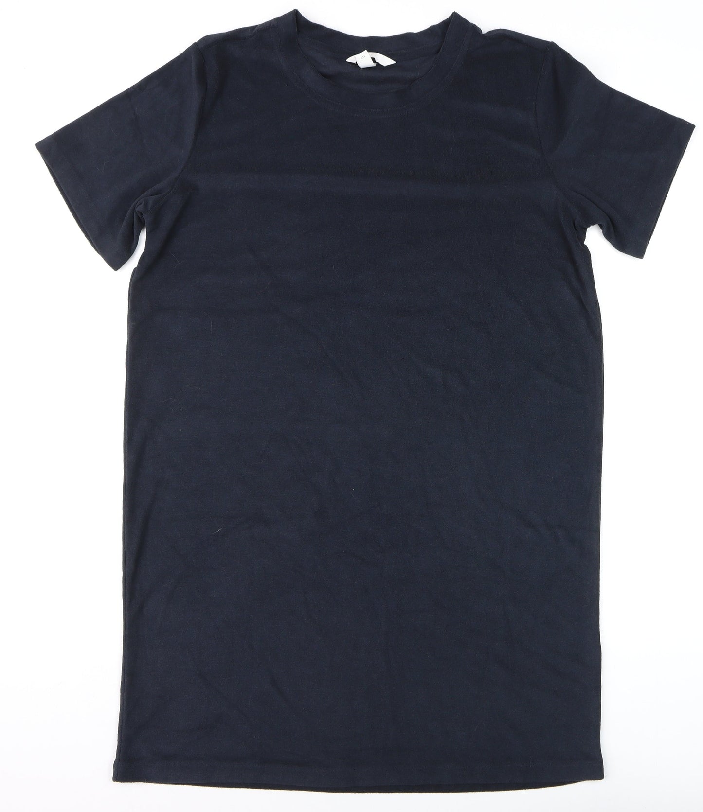 H&M Men's Blue Cotton Crew Neck Short Sleeve T-Shirt Size M