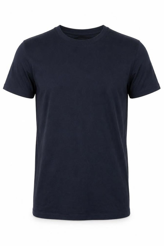 H&M Men's Blue Cotton Crew Neck Short Sleeve T-Shirt Size M