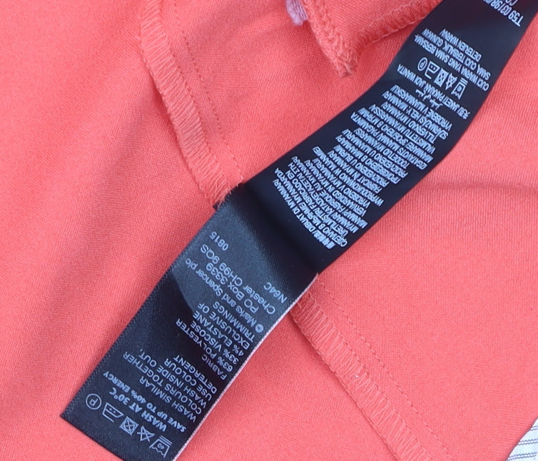 Marks and Spencer Women Orange Blazer Size 14 Regular Lightweight Jacket