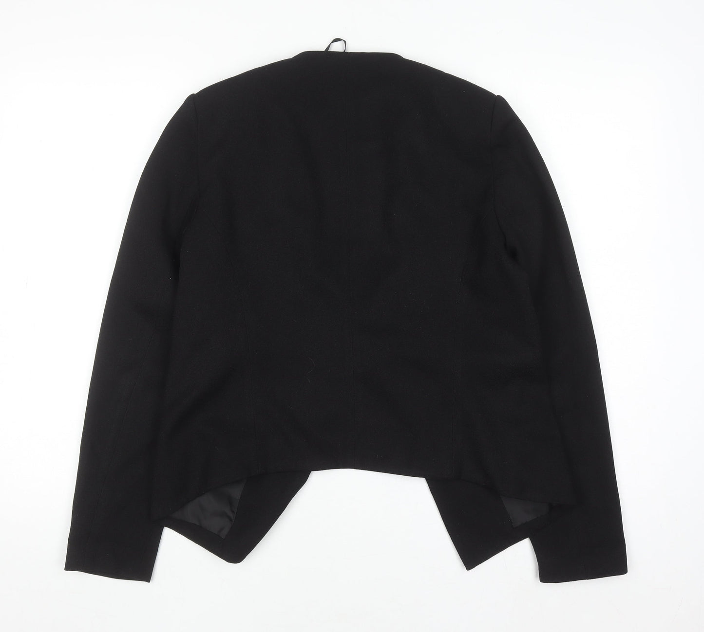 Papaya Women Black Regular Fit Tailored Blazer Jacket Size 10