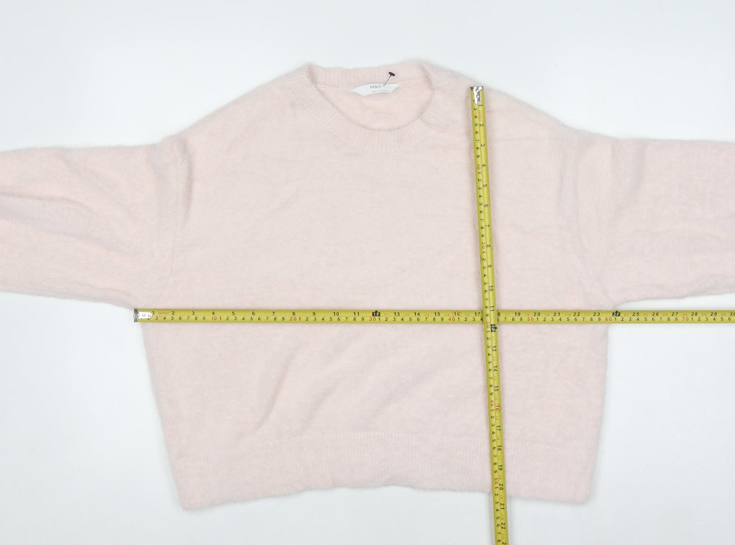Marks and Spencer Womens Soft Pink L Pullover Knit Jumper