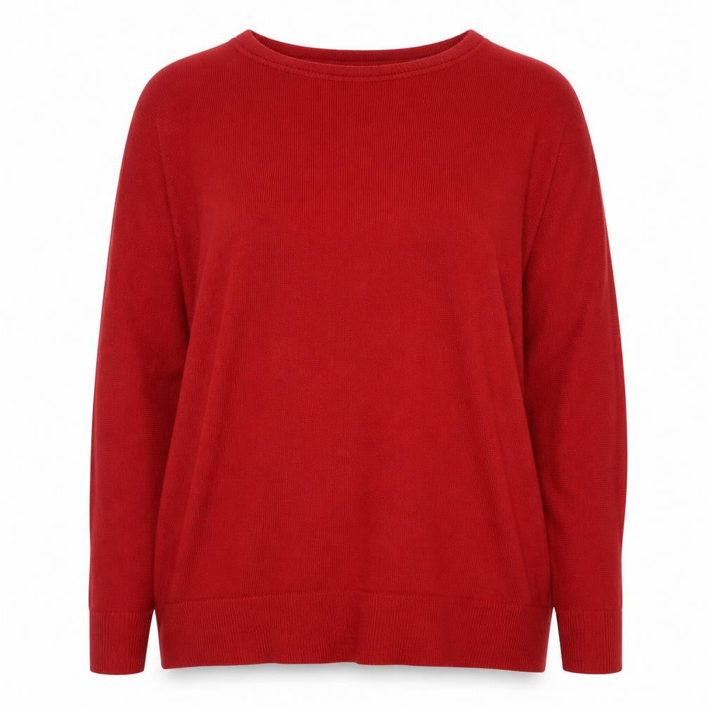Marks & Spencer Women Red Size 20 Acrylic Crew Neck Jumper