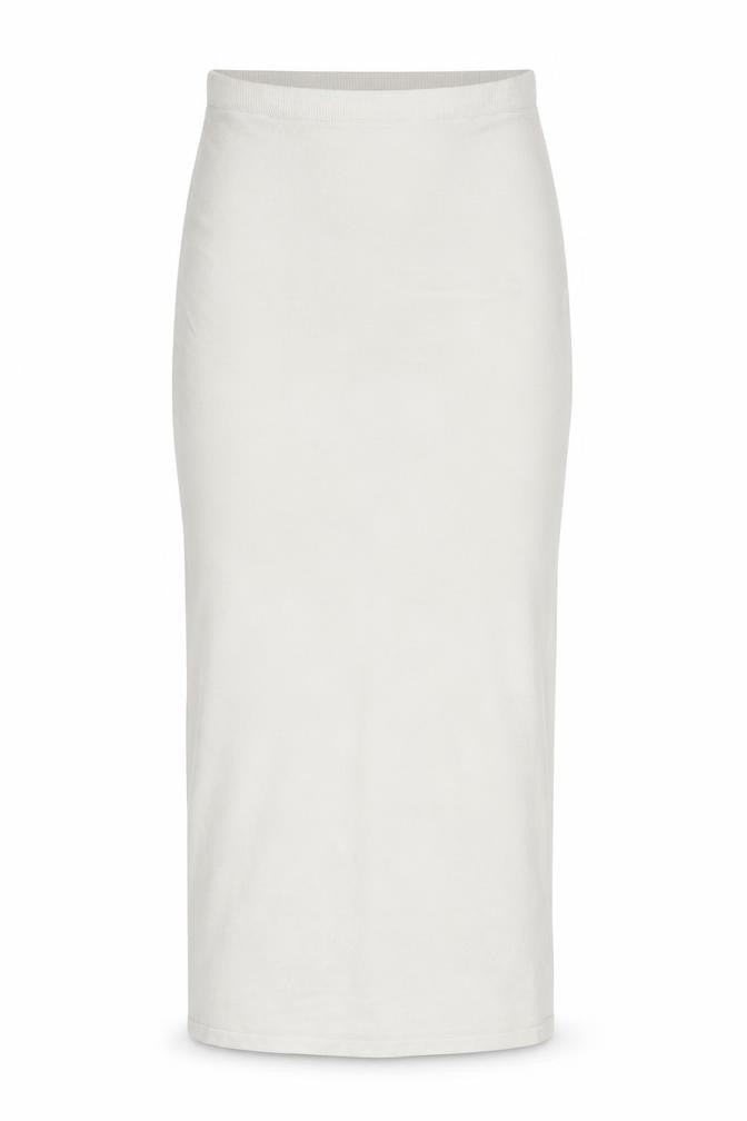 PRETTYLITTLETHING Womens Beige Long Pencil Knit Skirt Size S