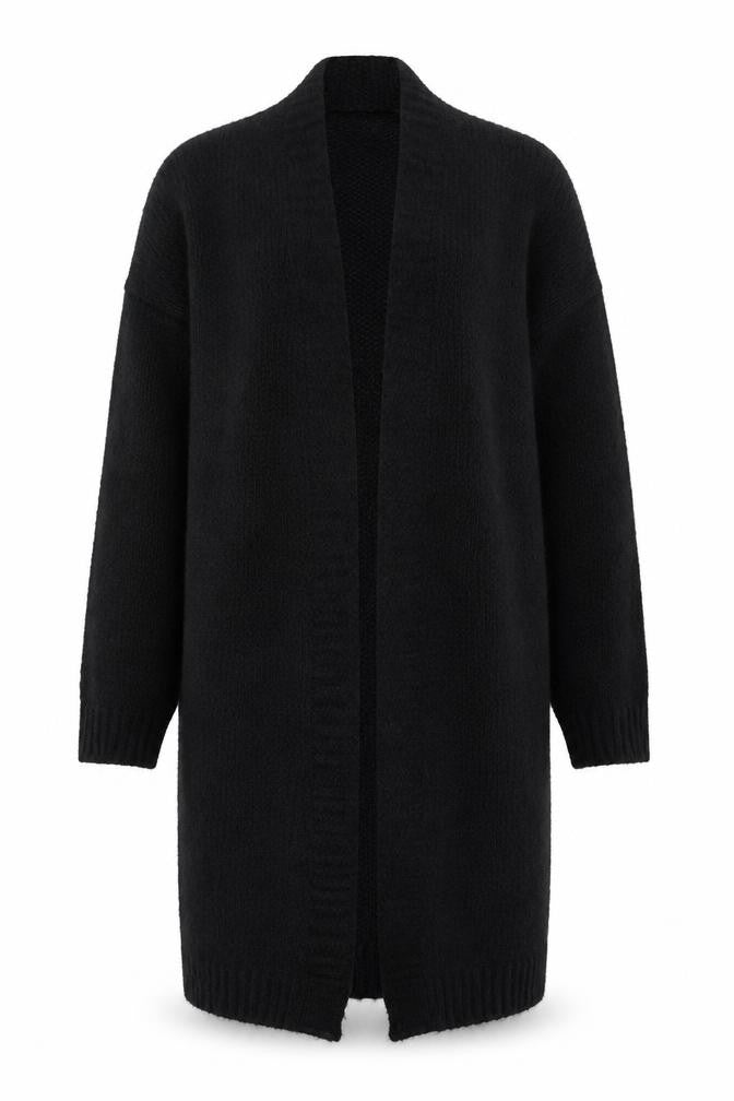 Vanessa Alexandra Women's Black Knit Long Cardigan M