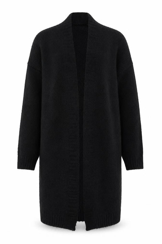 Vanessa Alexandra Women's Black Knit Long Cardigan M