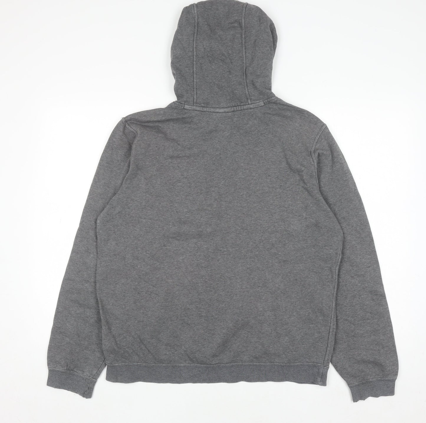 Nike Men's Grey Pullover Hoodie M Regular Fleece Sportswear