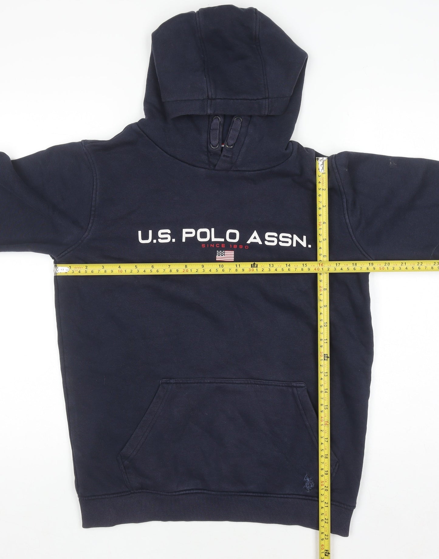 U.S. Polo Assn. Boys Navy Blue Pullover Hoodie Age 14-15 Years