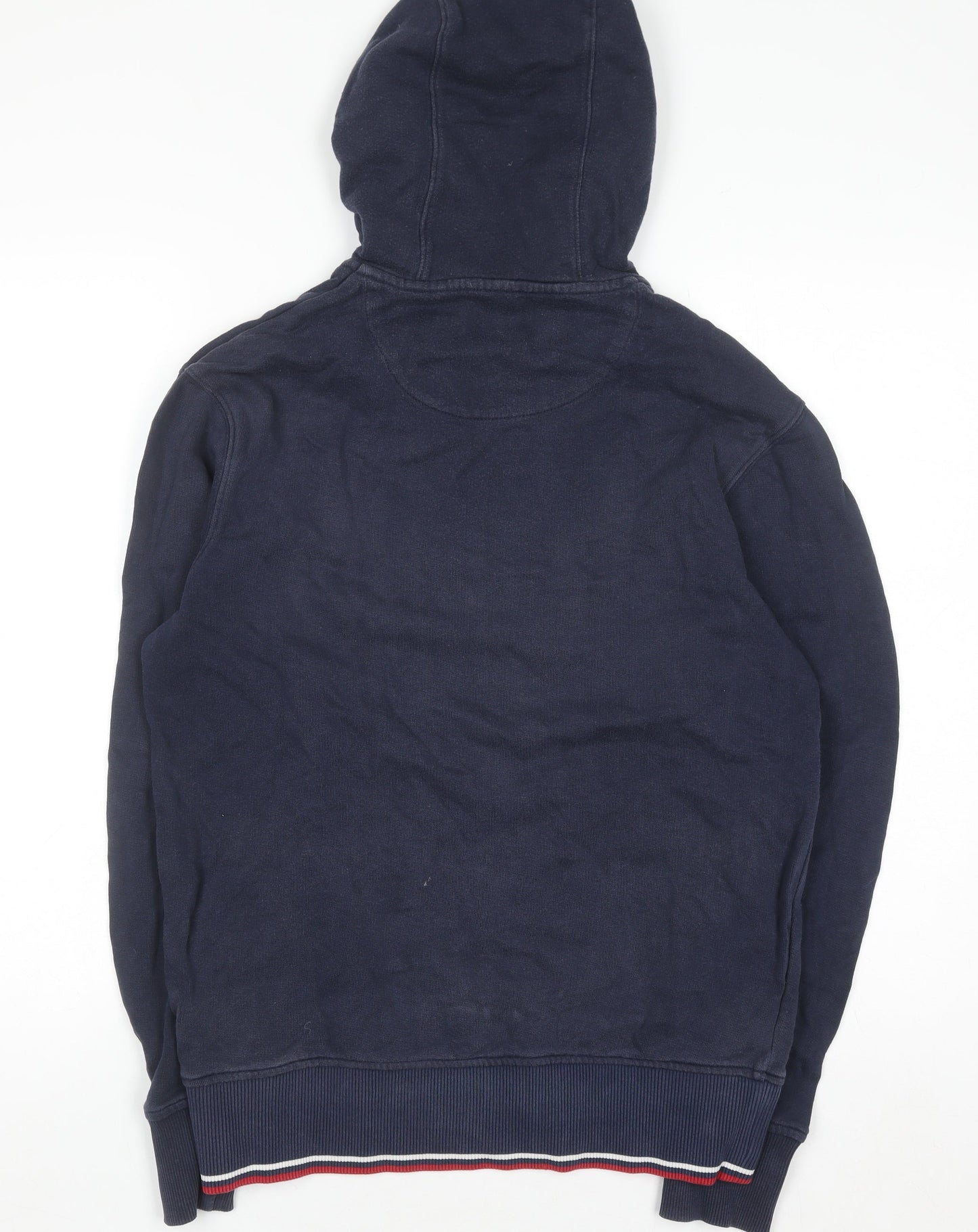 Fred Perry Men's Blue Full Zip Hoodie Size S Cotton Classic