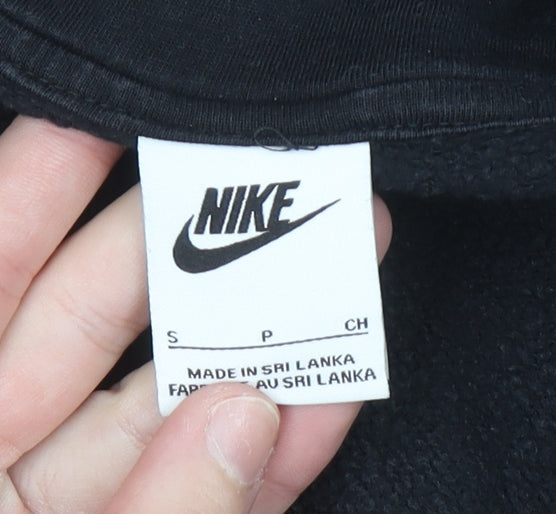 Nike Men's Black Full Zip Hoodie Size S Fleece Sweatshirt