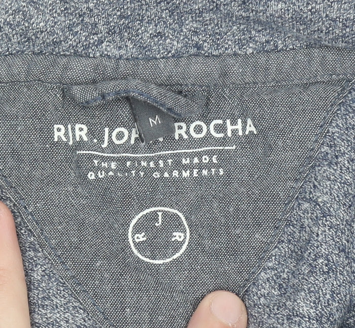 RJR John Rocha Men’s Grey Cotton Short Sleeve Polo Shirt Size M