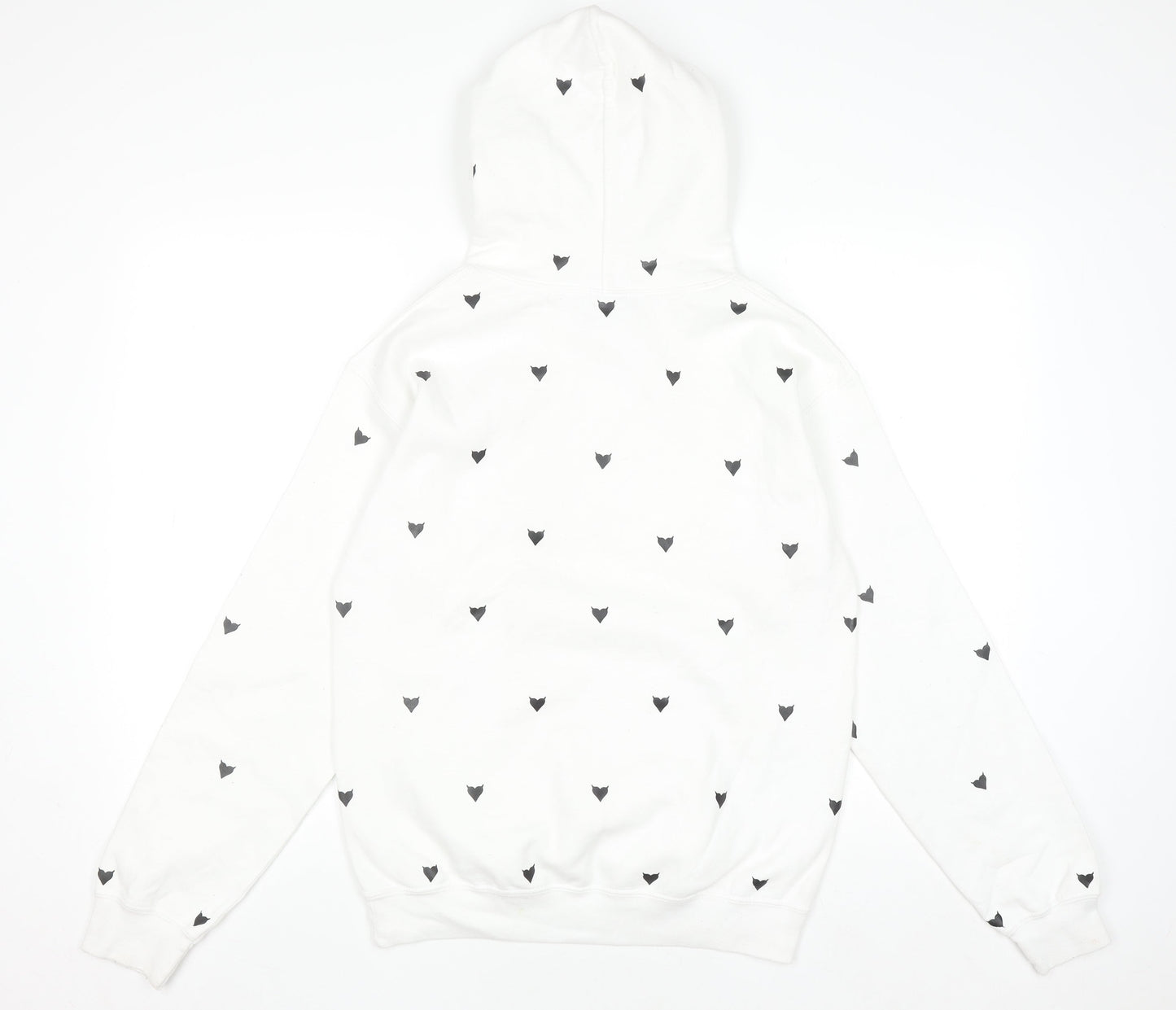 MARIAGULINA Women’s White Printed Pullover Hoodie Size S