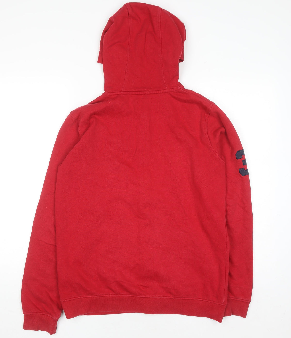 U.S. Polo Assn Boys Red Full Zip Hoodie Size 15-16 Years Cotton Blend
